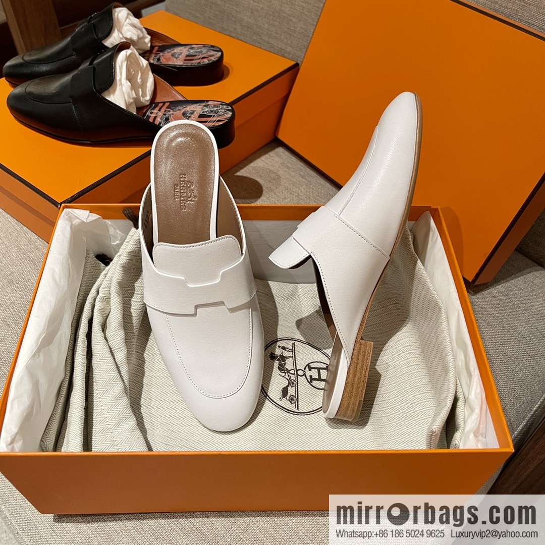HERMES Hermès 2022 Latest Loafers Half-tow Catena Muller Shoes