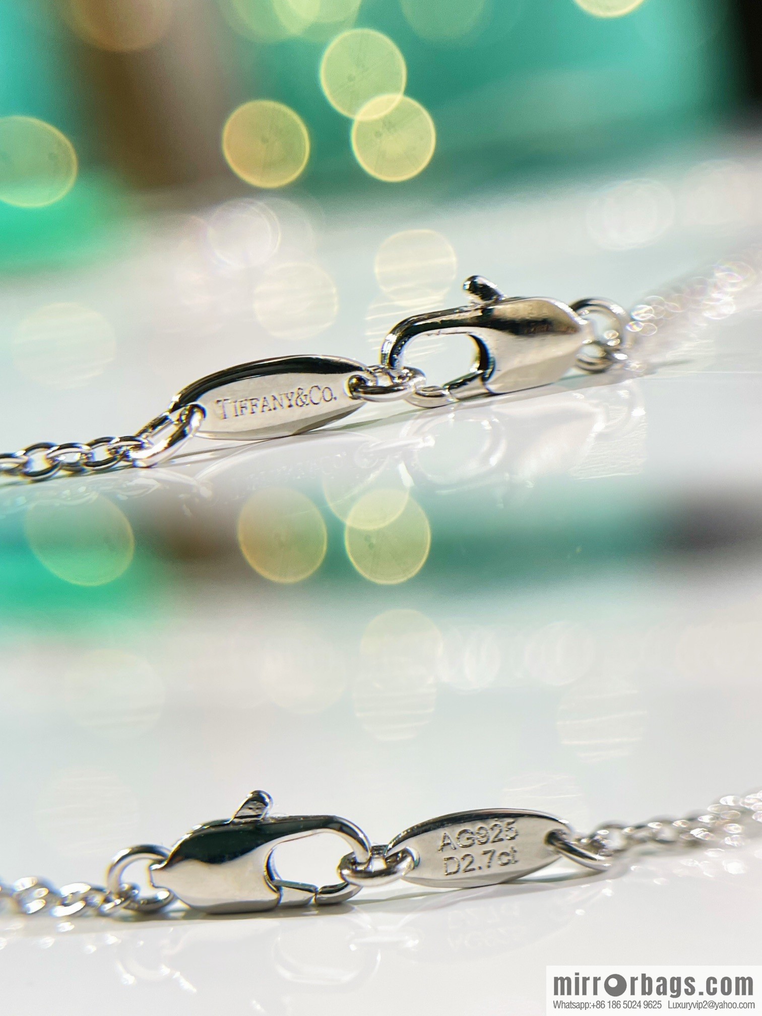 New ☑️ TIFFANY & Co. Tiffany & Co. Four-leaf clover water drop diamond necklace