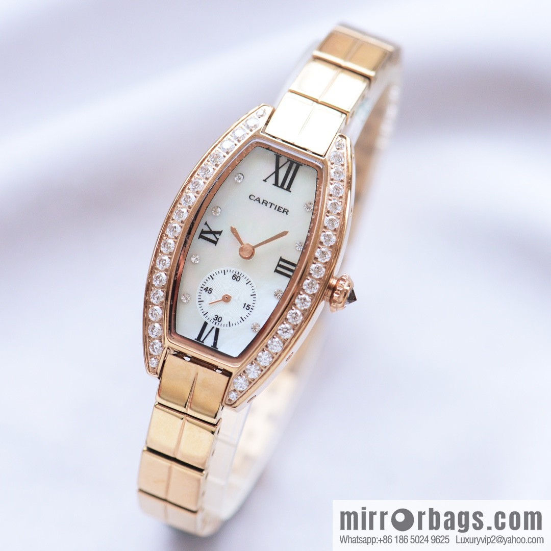 Cartier-CARTIER MINI wine barrel two and a half needle women's watch, imported quartz movement