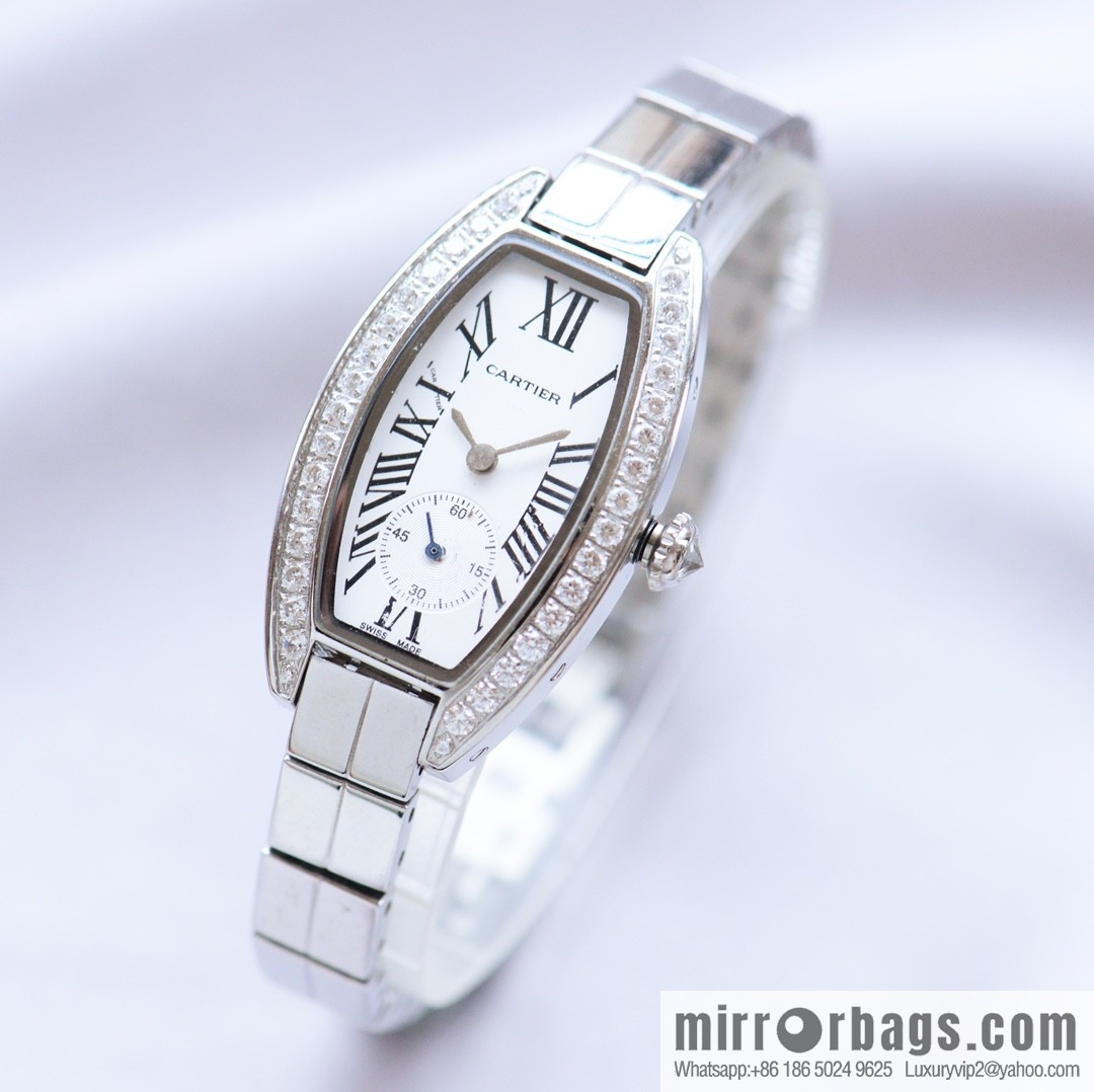 Cartier-CARTIER MINI wine barrel two and a half needle women's watch, imported quartz movement
