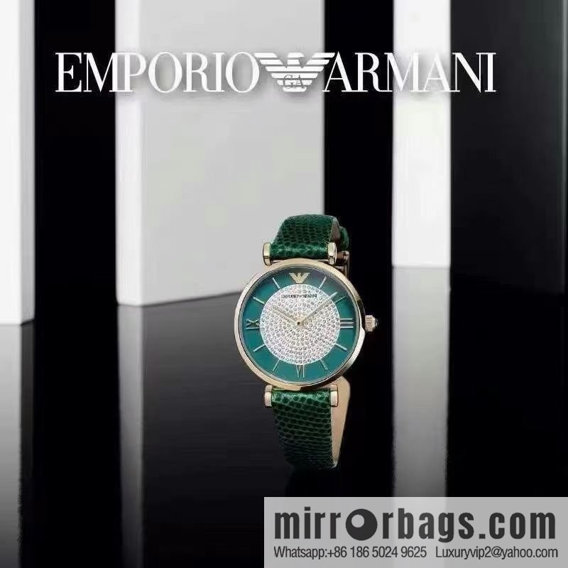 Produced by SJ, the original order (Emporio Armani) Gypsy watch, dark green belt, fashionable and casual quartz women's watch