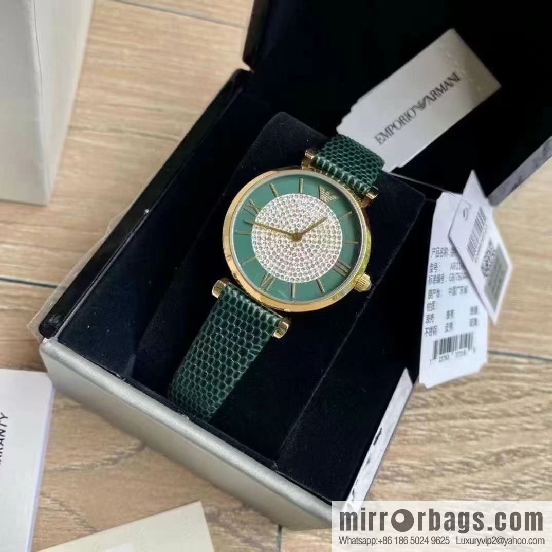 Produced by SJ, the original order (Emporio Armani) Gypsy watch, dark green belt, fashionable and casual quartz women's watch