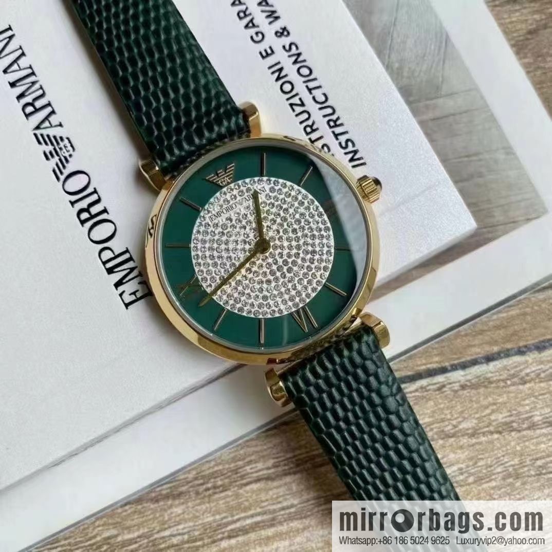 Produced by SJ, the original order (Emporio Armani) Gypsy watch, dark green belt, fashionable and casual quartz women's watch
