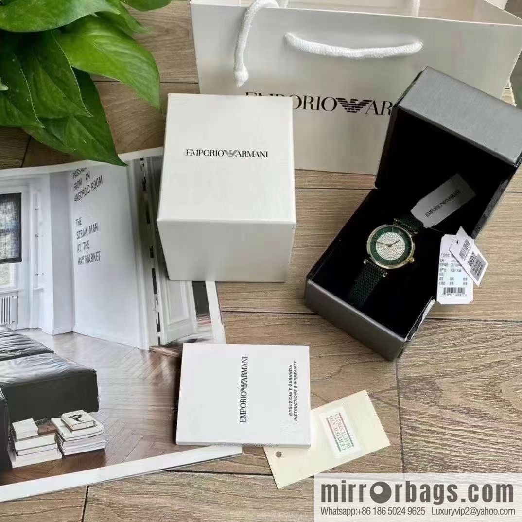Produced by SJ, the original order (Emporio Armani) Gypsy watch, dark green belt, fashionable and casual quartz women's watch