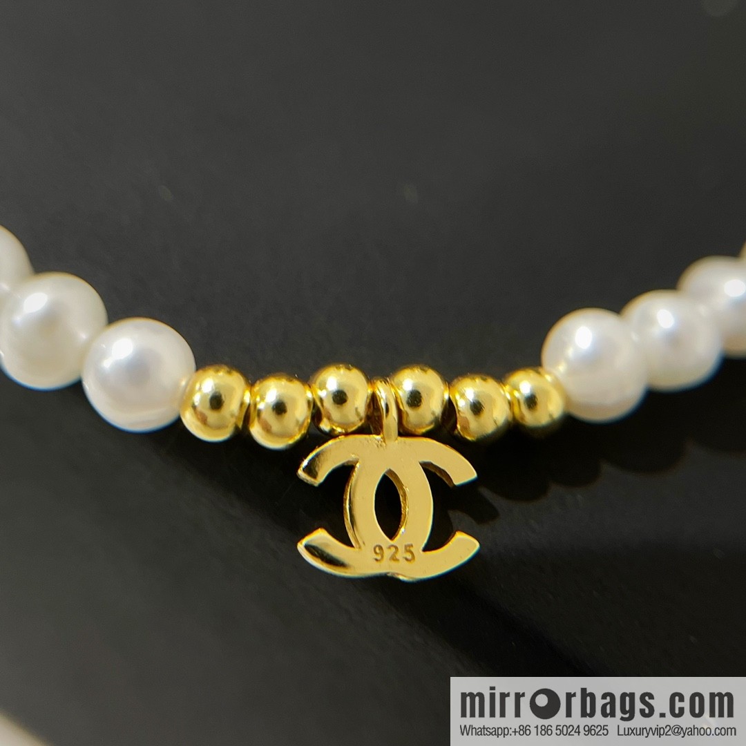 New ☑️ Chanel Double C Natural Pearl Necklace