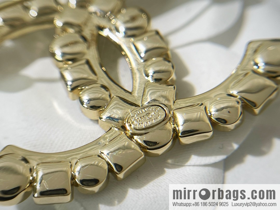 New ☑️ Chanel double c black square diamond pearl brooch