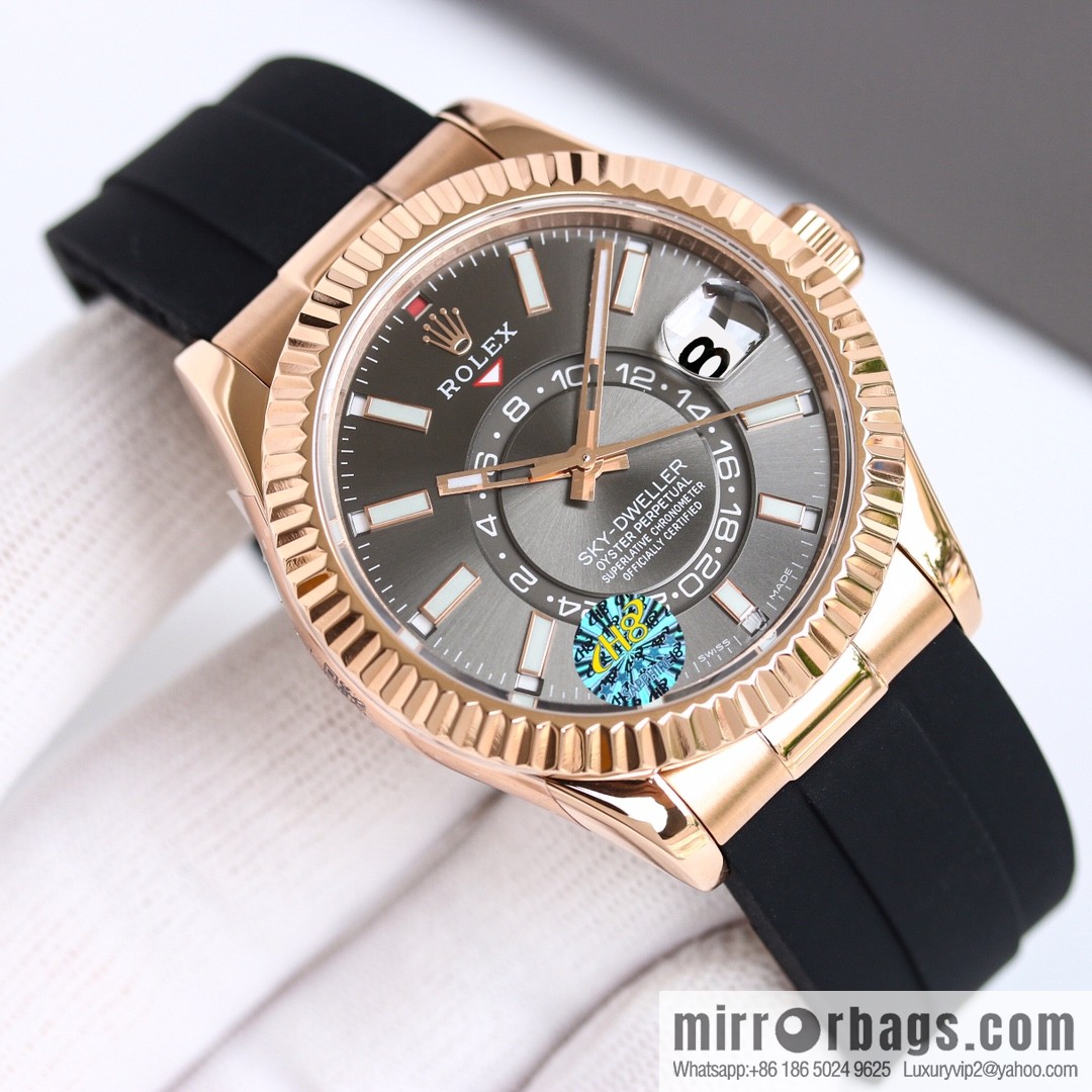 H8 Rolex Sky-Dweller Skywalker Rolex Ring Command Triangle Pit Pattern