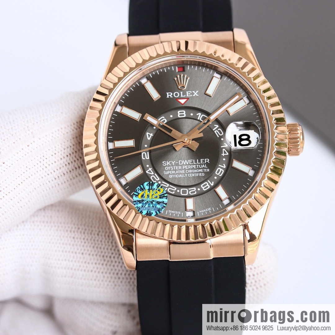 H8 Rolex Sky-Dweller Skywalker Rolex Ring Command Triangle Pit Pattern