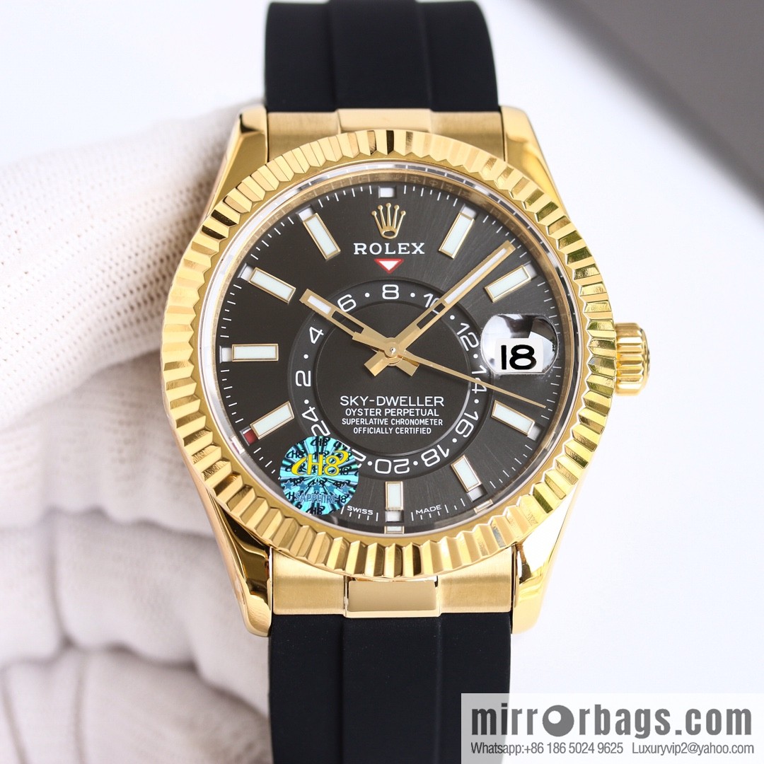 H8 Rolex Sky-Dweller Skywalker Rolex Ring Command Triangle Pit Pattern