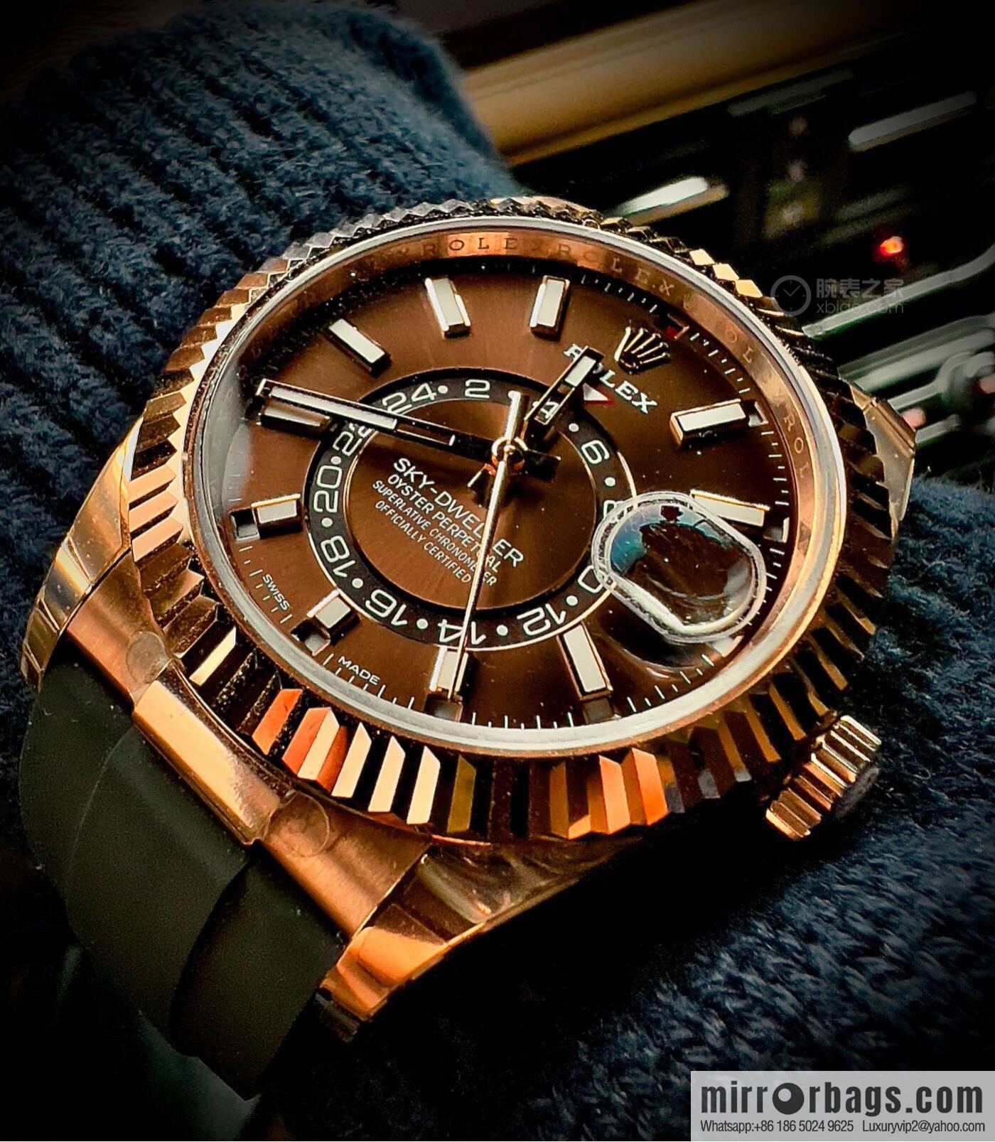 H8 Rolex Sky-Dweller Skywalker Rolex Ring Command Triangle Pit Pattern