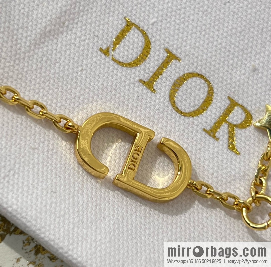 New ☑️ Dior full diamond CD star pearl bracelet