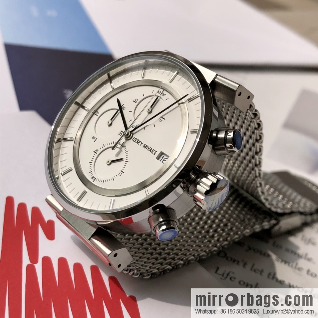 Issey Miyake, a six-hand chronograph quartz men's watch