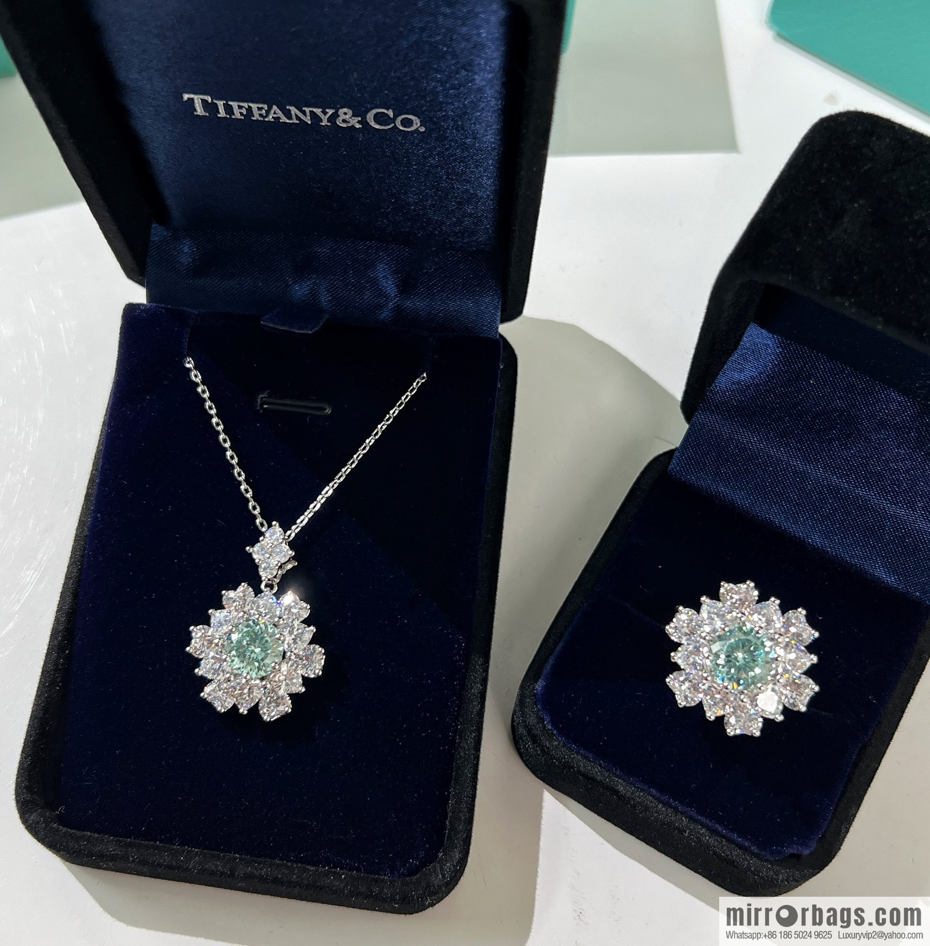 [High-end] Paraiba fireworks cutting necklace