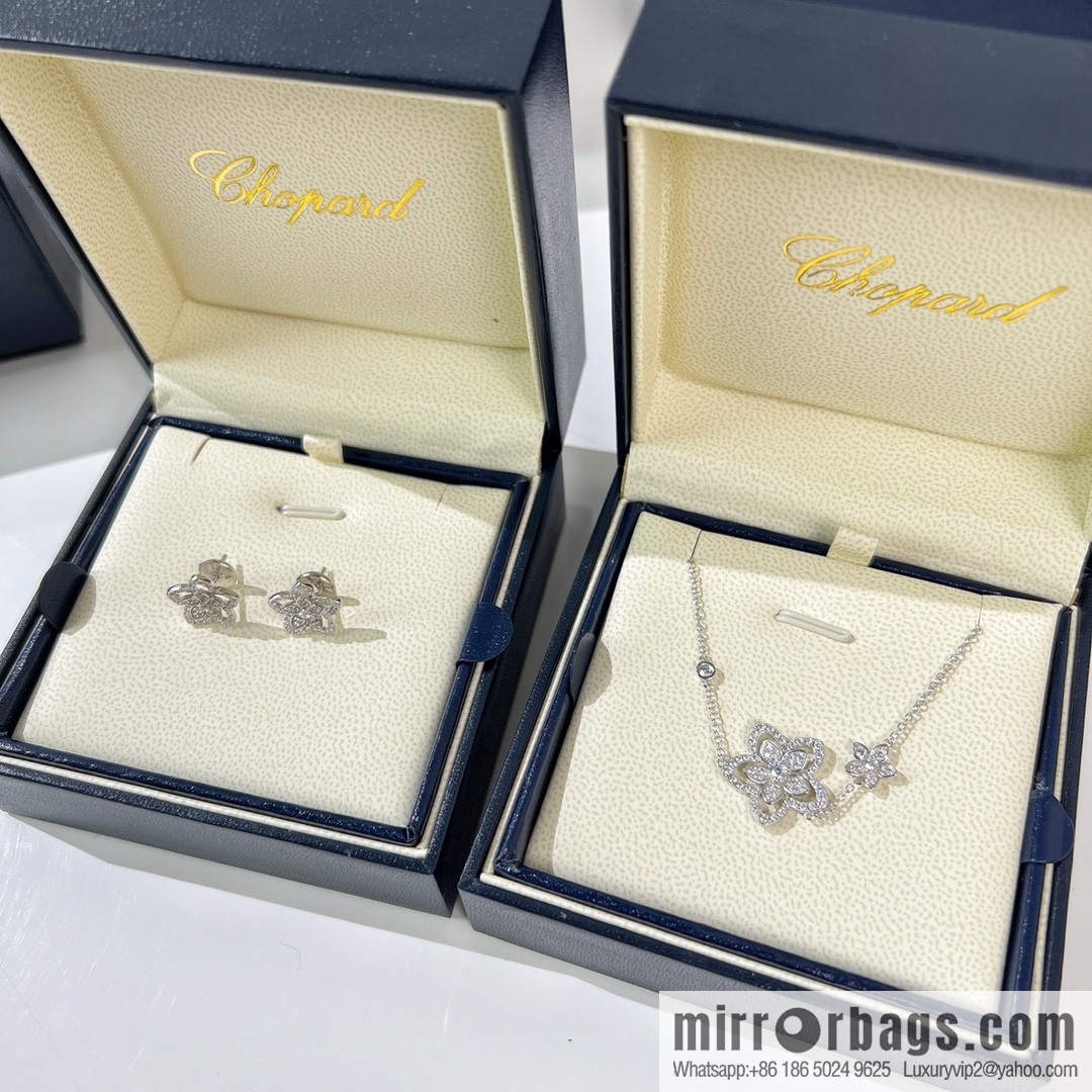 GRAFF Graff flower necklace stud earrings