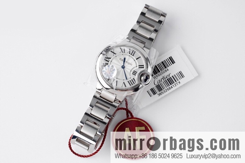 AF's most beautiful reproduction, Cartier 33mm blue balloon W6920084 quartz women's watch