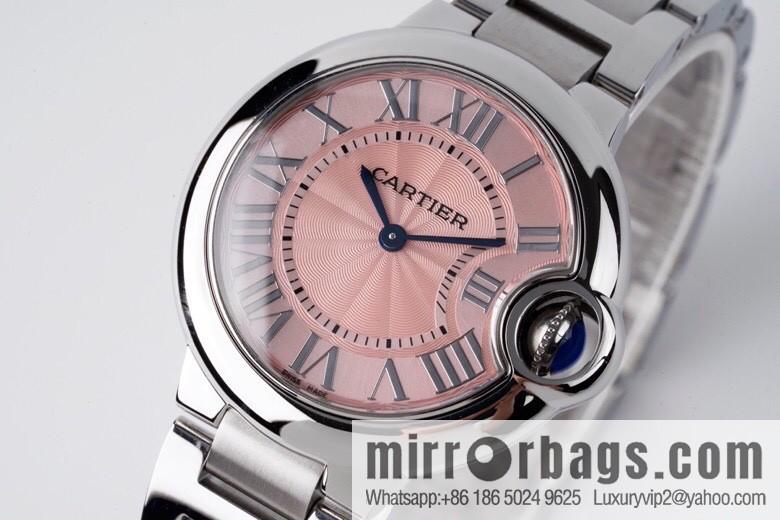 AF's most beautiful reproduction, Cartier 33mm blue balloon W6920084 quartz women's watch