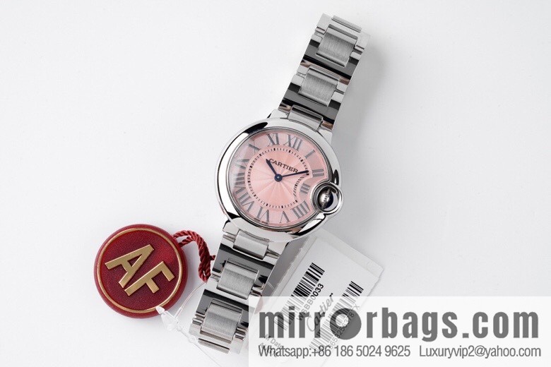 AF's most beautiful reproduction, Cartier 33mm blue balloon W6920084 quartz women's watch