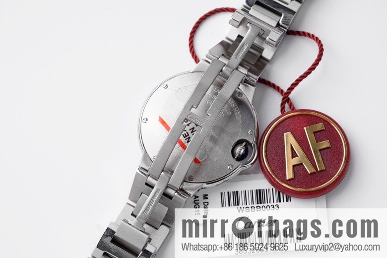 AF's most beautiful reproduction, Cartier 33mm blue balloon W6920084 quartz women's watch