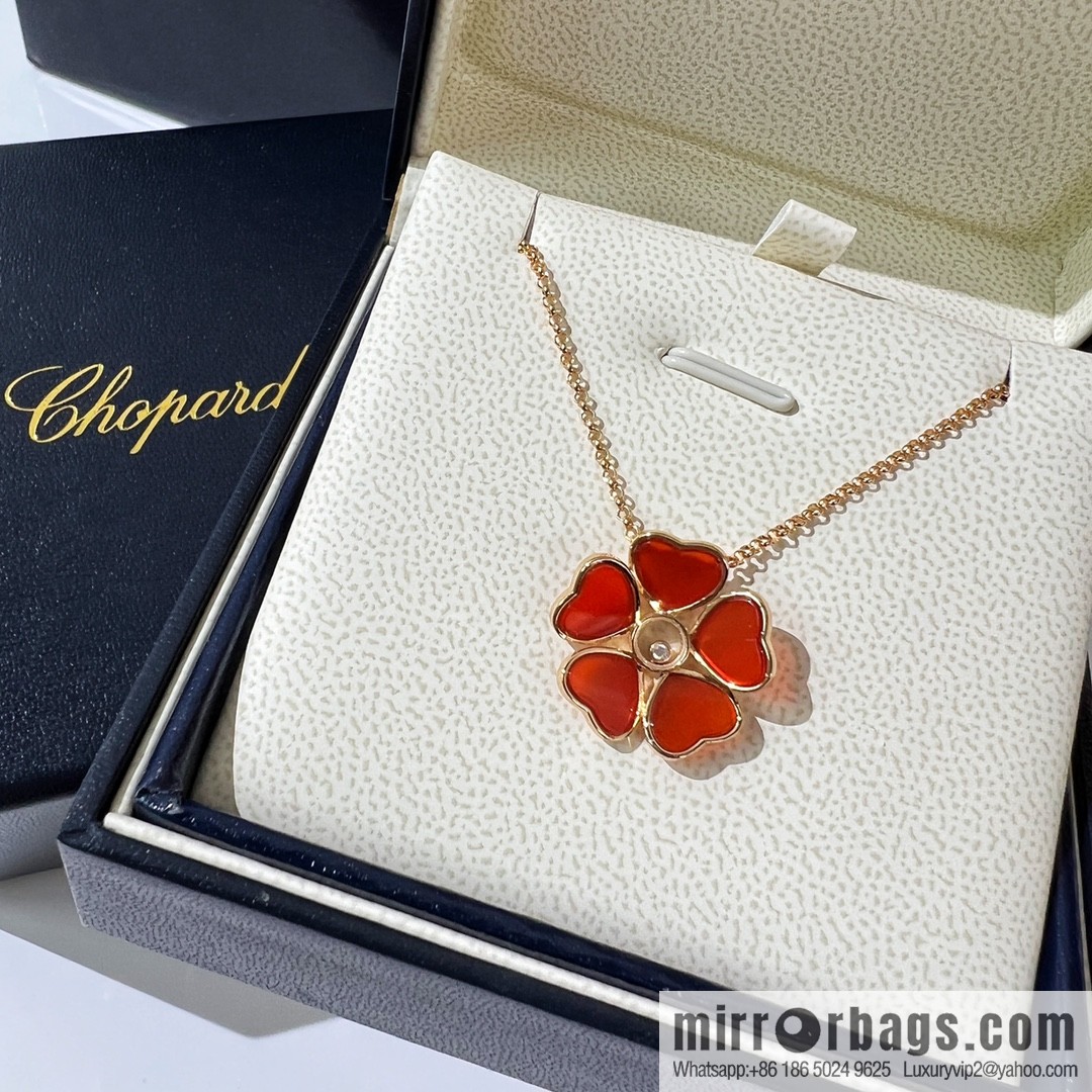 Chopard PRECIOUS LACE VAGUE 5 heart agate, white shell necklace, bracelet