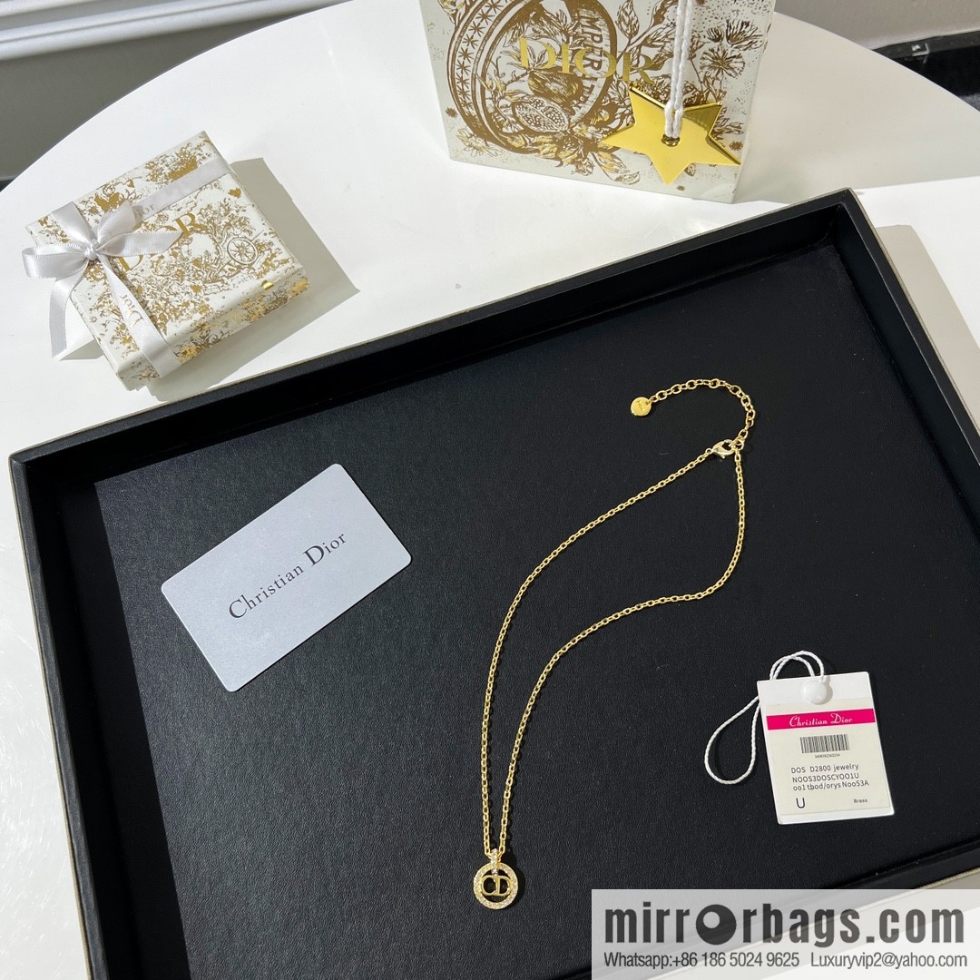 New ☑️ Dior CD full diamond necklace