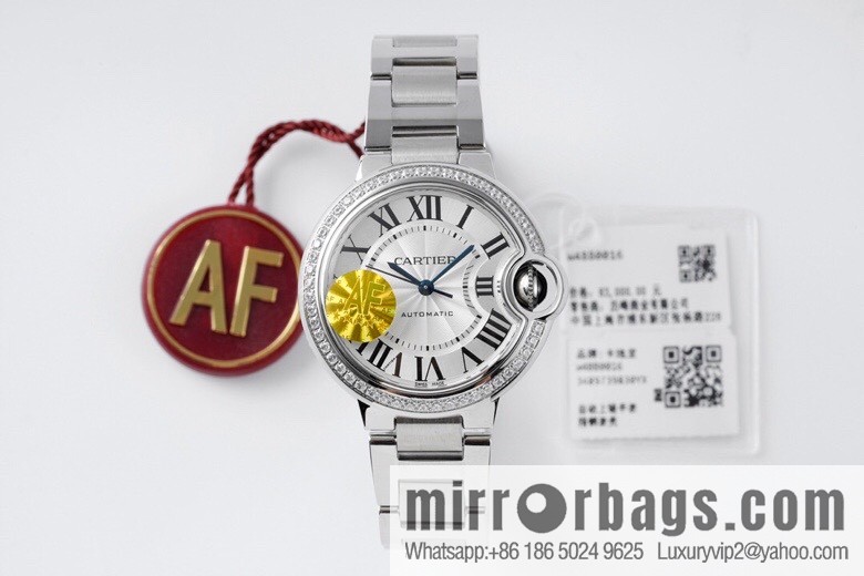 AF's most beautiful reproduction, Cartier 33mm blue balloon W6920084 quartz women's watch