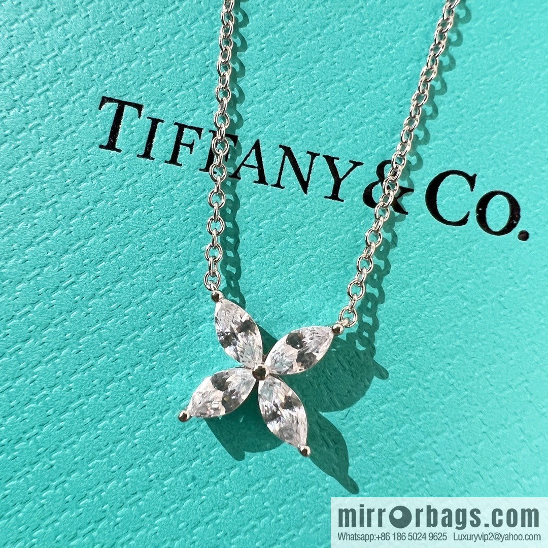 Tiffany & Co. Tiffany Victoria ™ M series four-leaf clover horse eye necklace stud earrings