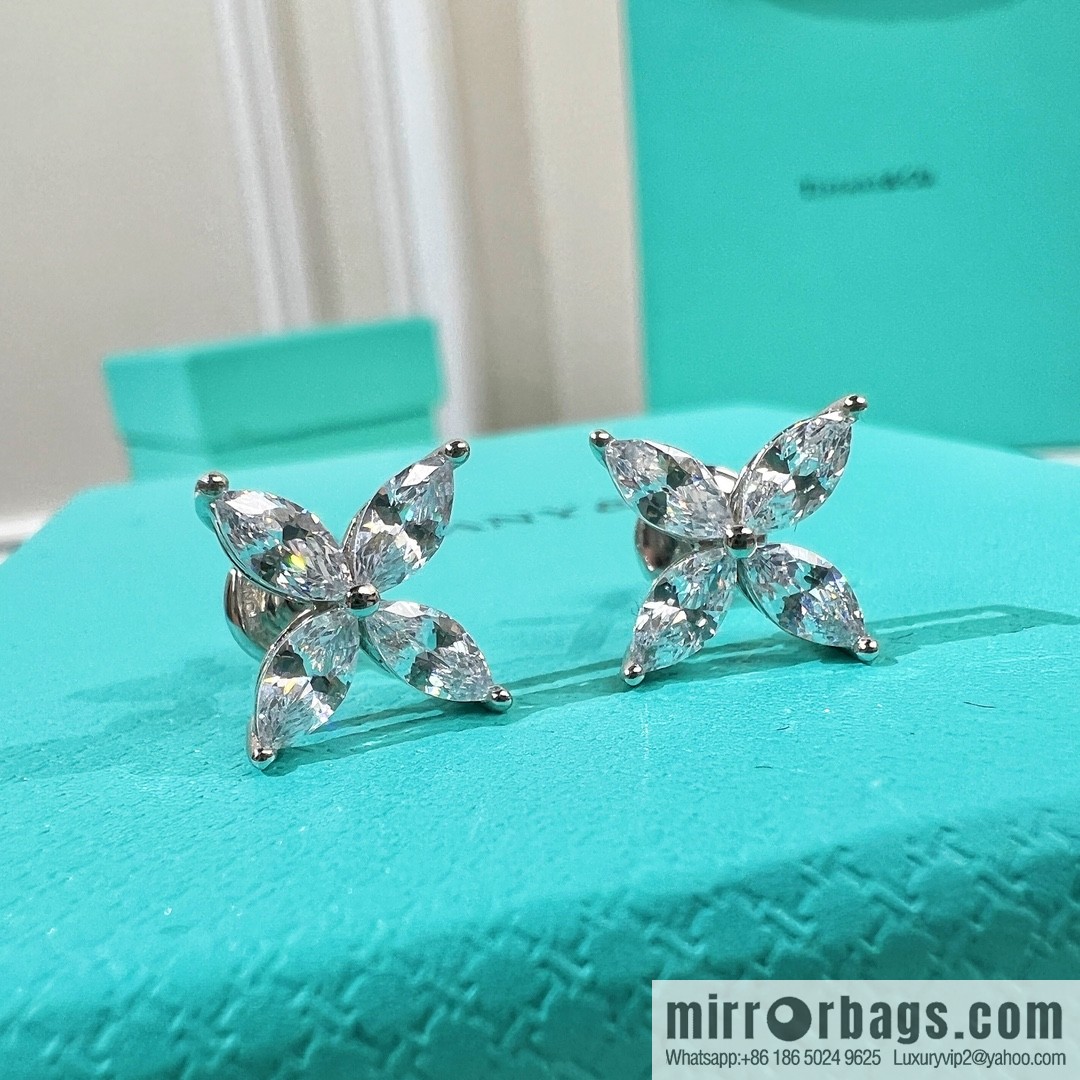 Tiffany & Co. Tiffany Victoria ™ M series four-leaf clover horse eye necklace stud earrings