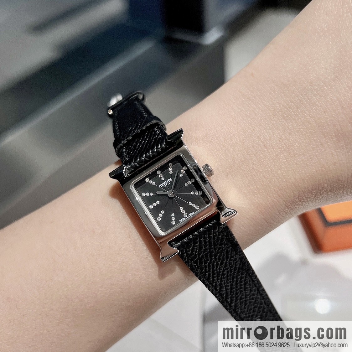 Hermès 2022 early spring 🔥 the latest color scheme set with 36 diamonds, quartz movement watch