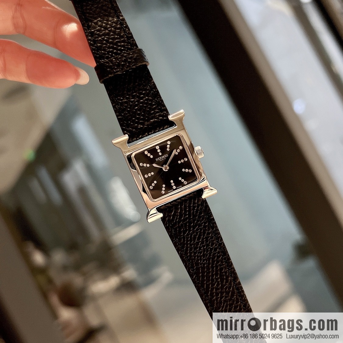 Hermès 2022 early spring 🔥 the latest color scheme set with 36 diamonds, quartz movement watch