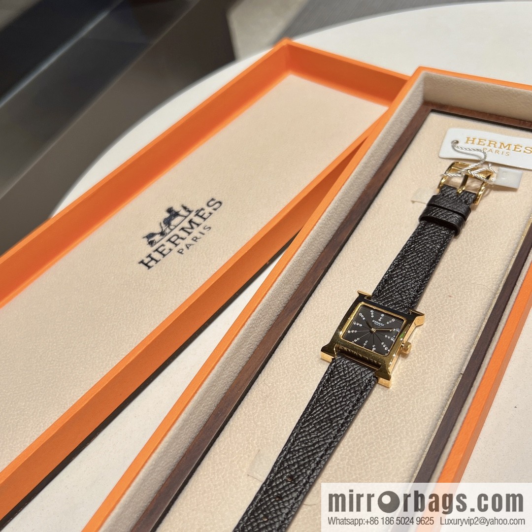 Hermès 2022 early spring 🔥 the latest color scheme set with 36 diamonds, quartz movement watch