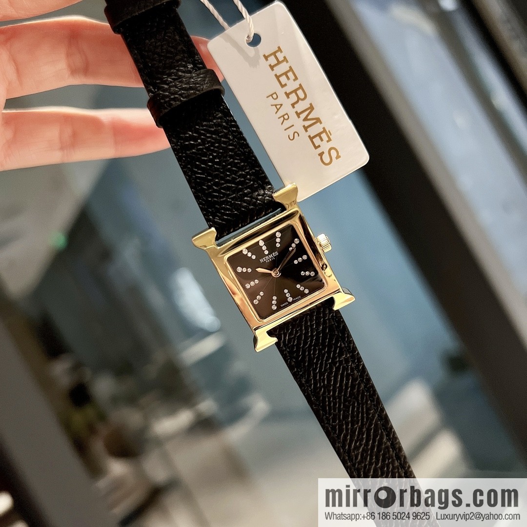 Hermès 2022 early spring 🔥 the latest color scheme set with 36 diamonds, quartz movement watch