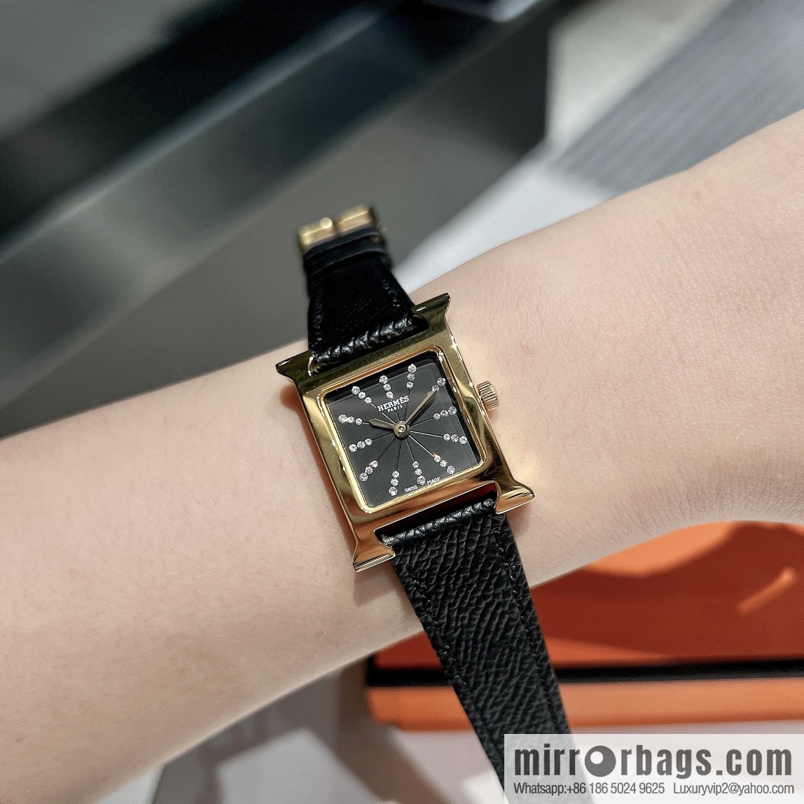 Hermès 2022 early spring 🔥 the latest color scheme set with 36 diamonds, quartz movement watch
