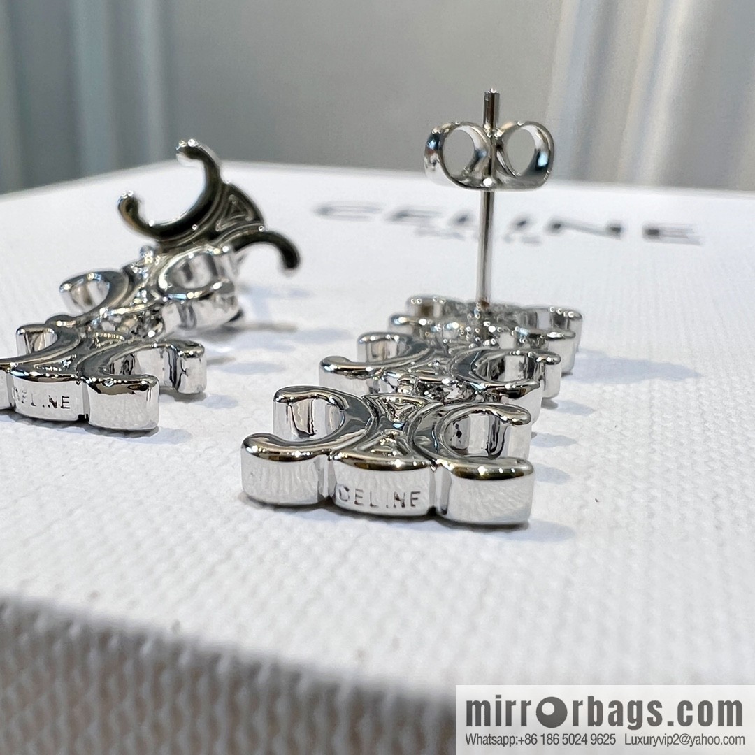 Celine Arc de Triomphe fringed necklace earrings