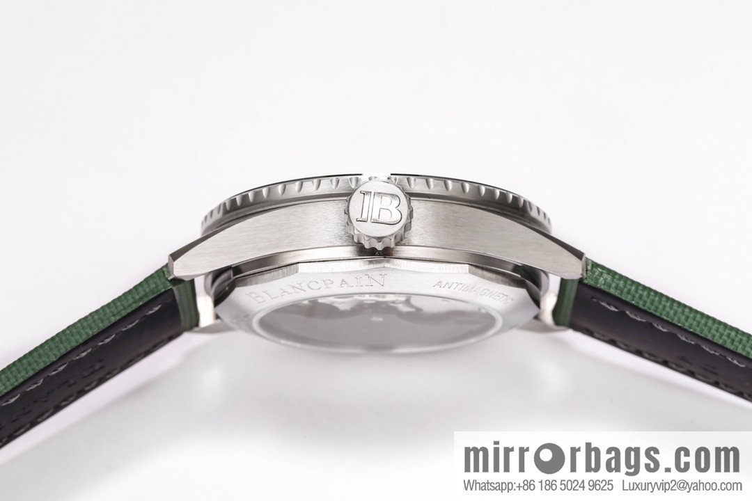 GF New Aurora Green Blancpain Fifty Steel Case Limited Edition Watch