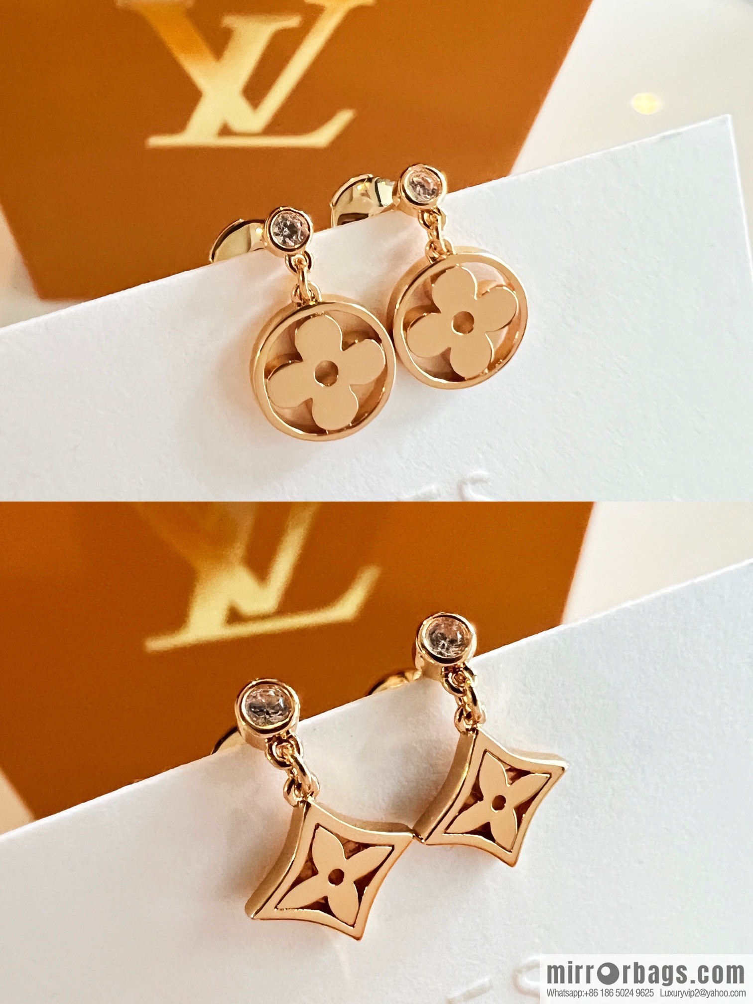 Louis Vuitton LV stud earrings