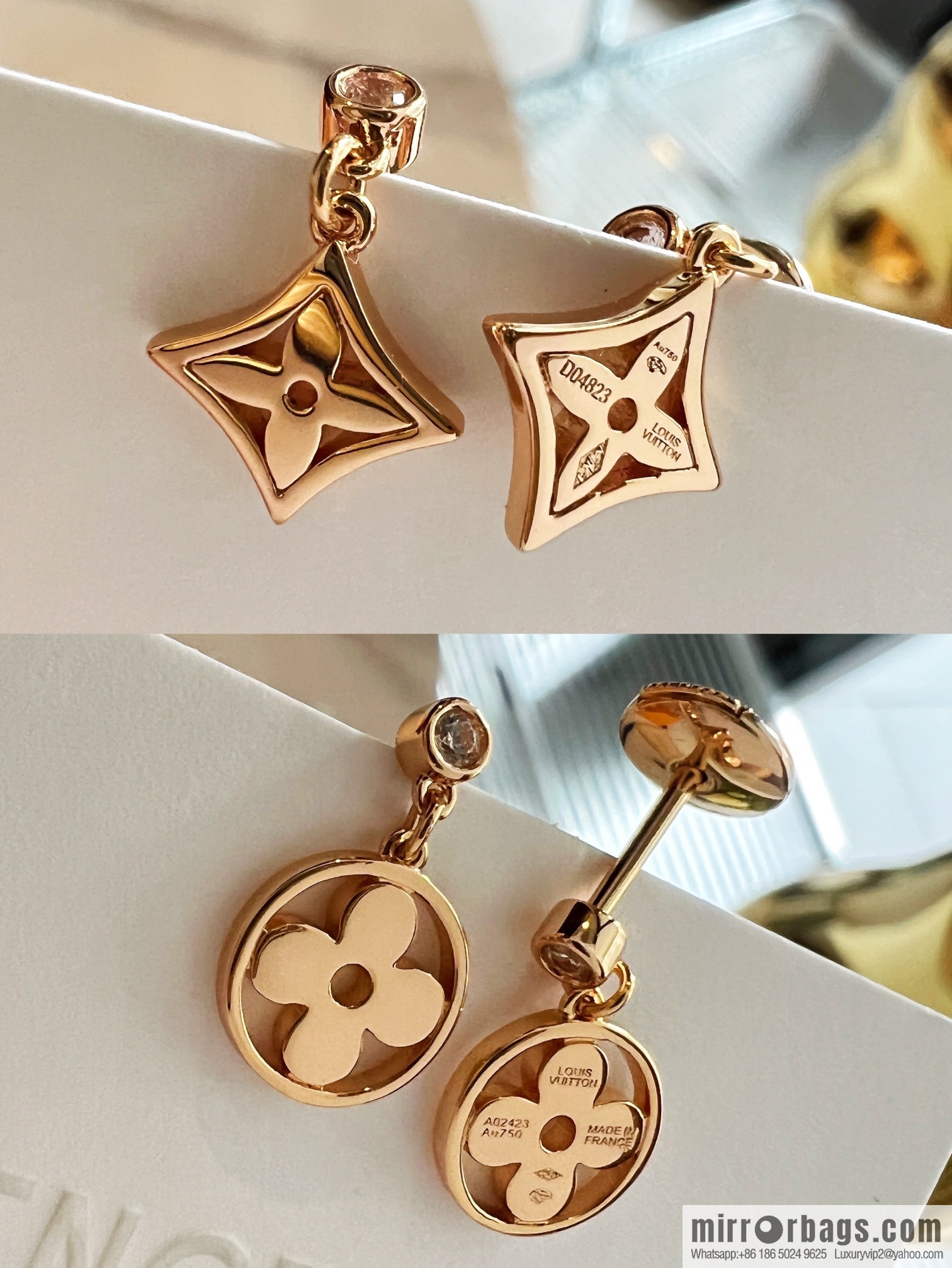 Louis Vuitton LV stud earrings