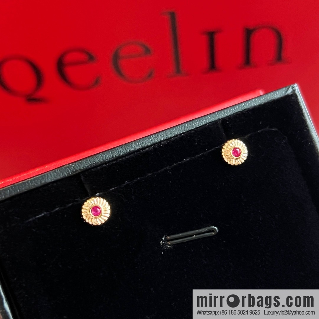 Qeelin, ruby stud earrings