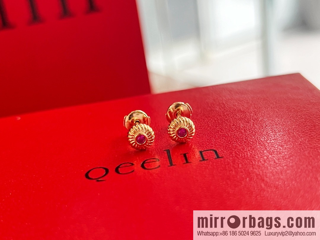 Qeelin, ruby stud earrings