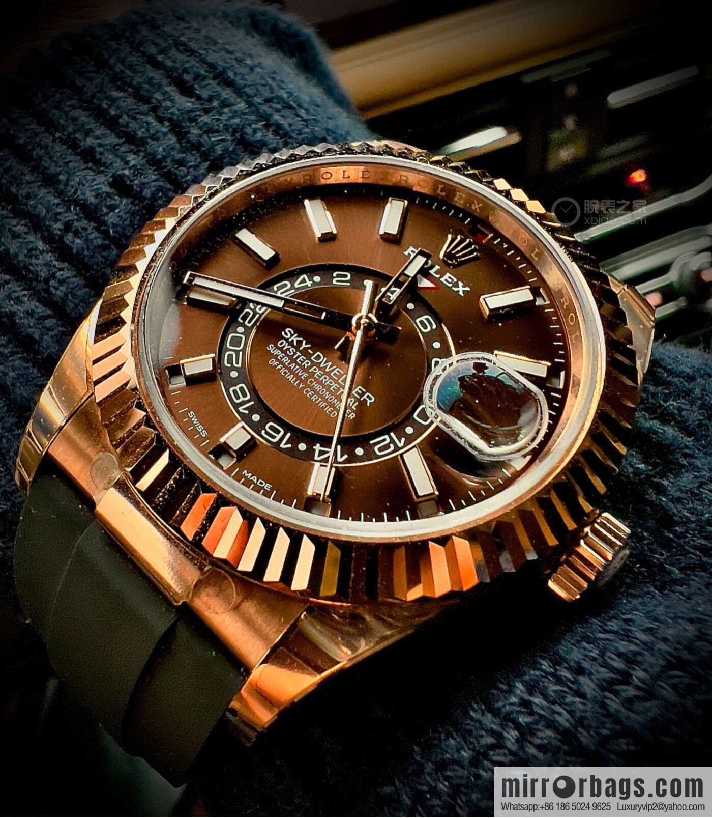 H8 Rolex Sky-Dweller Skywalker Rolex Ring Command Triangle Pit Pattern