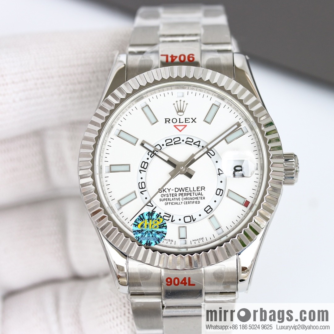 H8 Rolex Sky-Dweller Skywalker Rolex Ring Command Triangle Pit Pattern