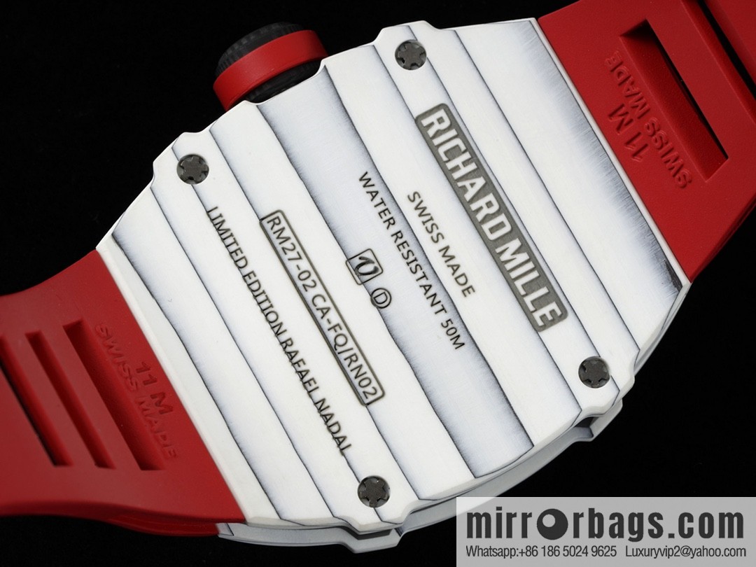 The new RM 27-02 is a RICHARD MILLE sports tourbillon watch designed for tennis players