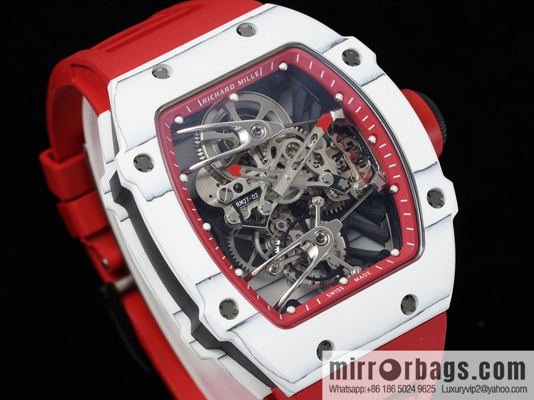 The new RM 27-02 is a RICHARD MILLE sports tourbillon watch designed for tennis players