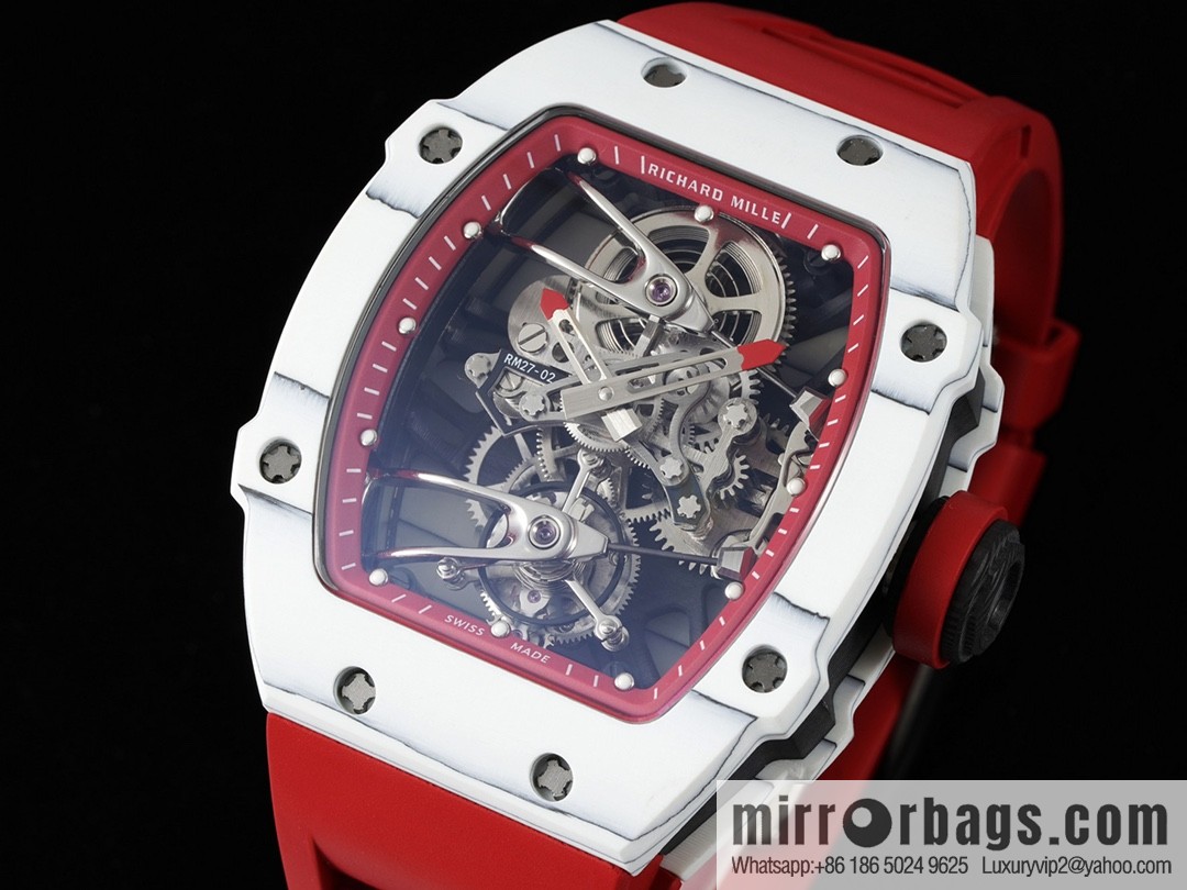 The new RM 27-02 is a RICHARD MILLE sports tourbillon watch designed for tennis players