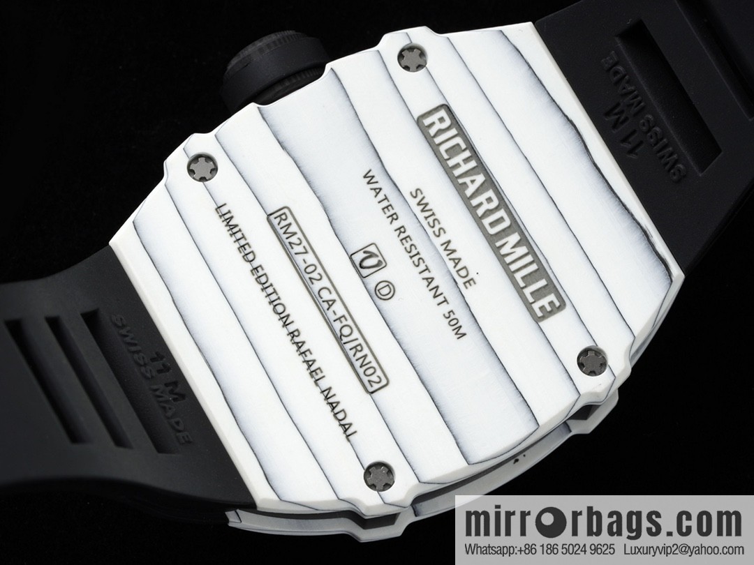 The new RM 27-02 is a RICHARD MILLE sports tourbillon watch designed for tennis players