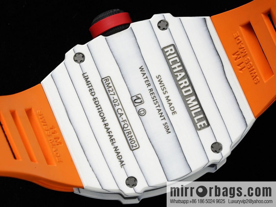 The new RM 27-02 is a RICHARD MILLE sports tourbillon watch designed for tennis players