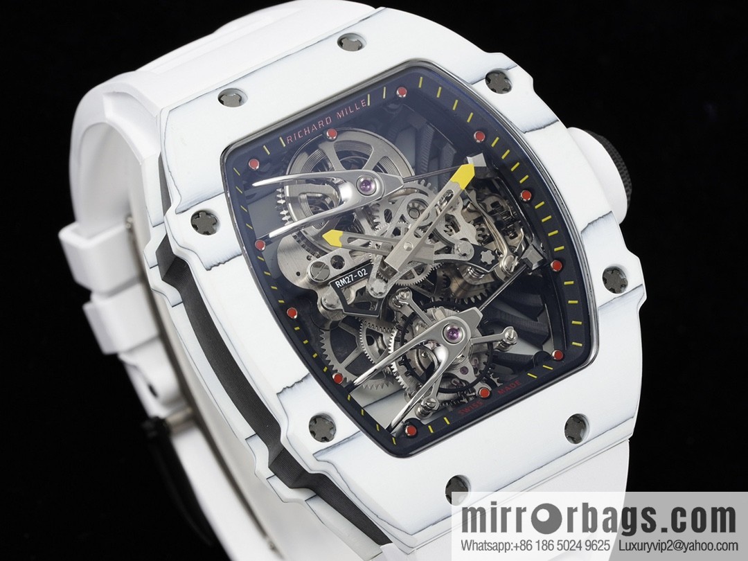 The new RM 27-02 is a RICHARD MILLE sports tourbillon watch designed for tennis players