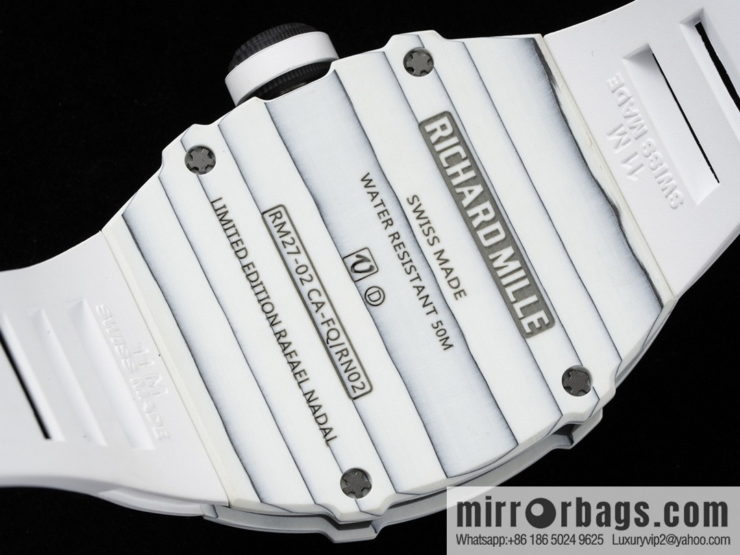 The new RM 27-02 is a RICHARD MILLE sports tourbillon watch designed for tennis players