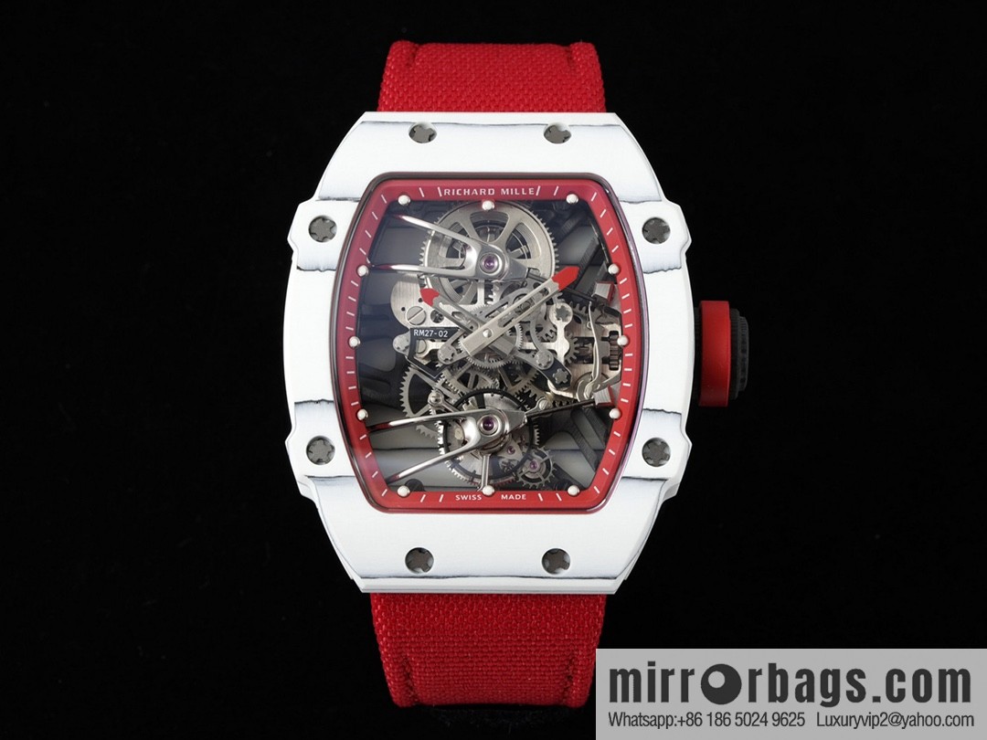 The new RM 27-02 is a RICHARD MILLE sports tourbillon watch designed for tennis players