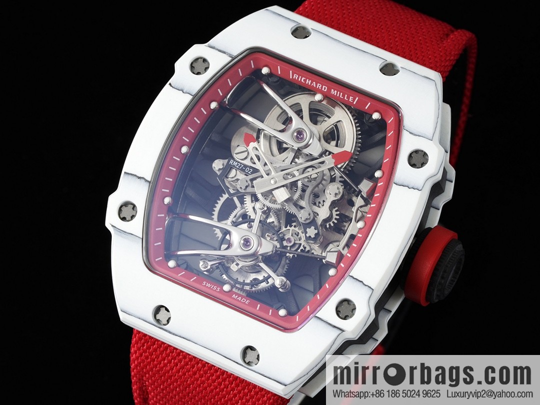 The new RM 27-02 is a RICHARD MILLE sports tourbillon watch designed for tennis players