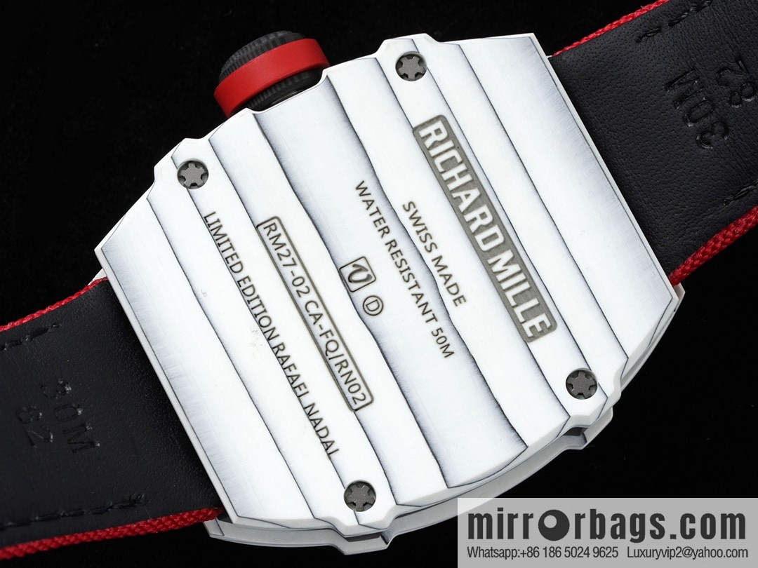 The new RM 27-02 is a RICHARD MILLE sports tourbillon watch designed for tennis players